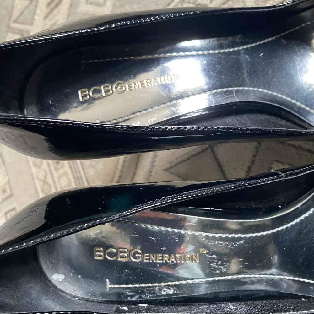 BCBGeneration Tina Black Platform Heels